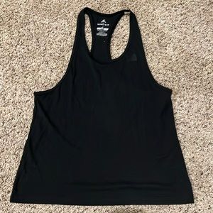 Black solid tank top